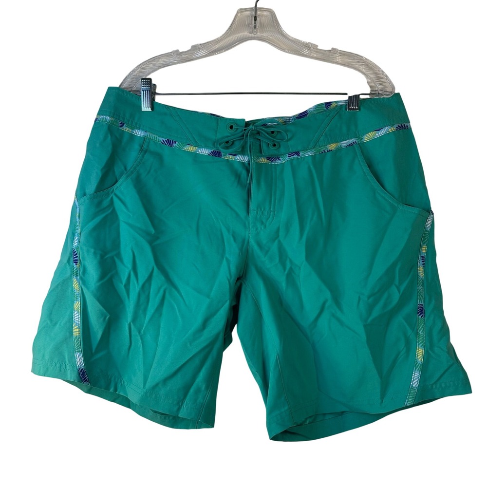 Columbia PFG‎ Viva Bonita Long Boardshorts Teal Green Womens 16 9 Inseam NEW